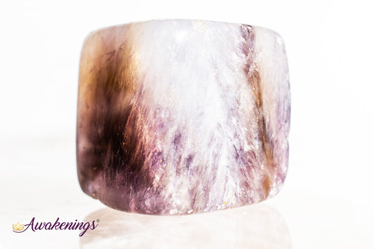 Chevron Amethyst Cube 1"
