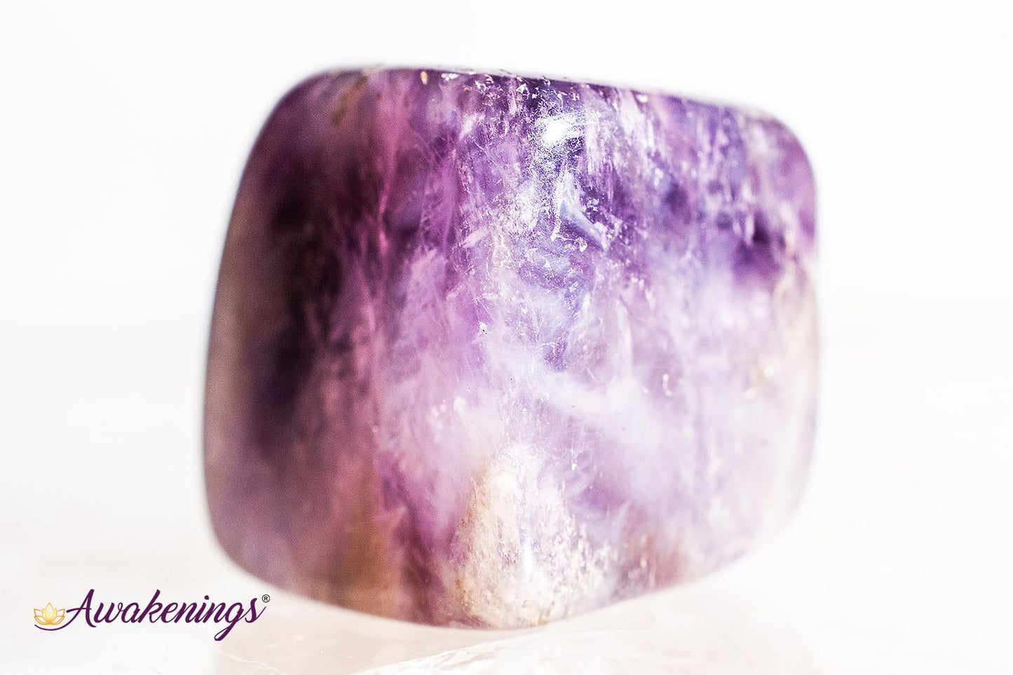 Chevron Amethyst Cube 1"