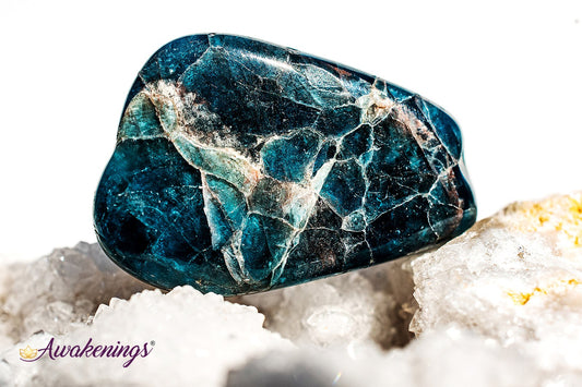 Blue Apatite - Tumbled