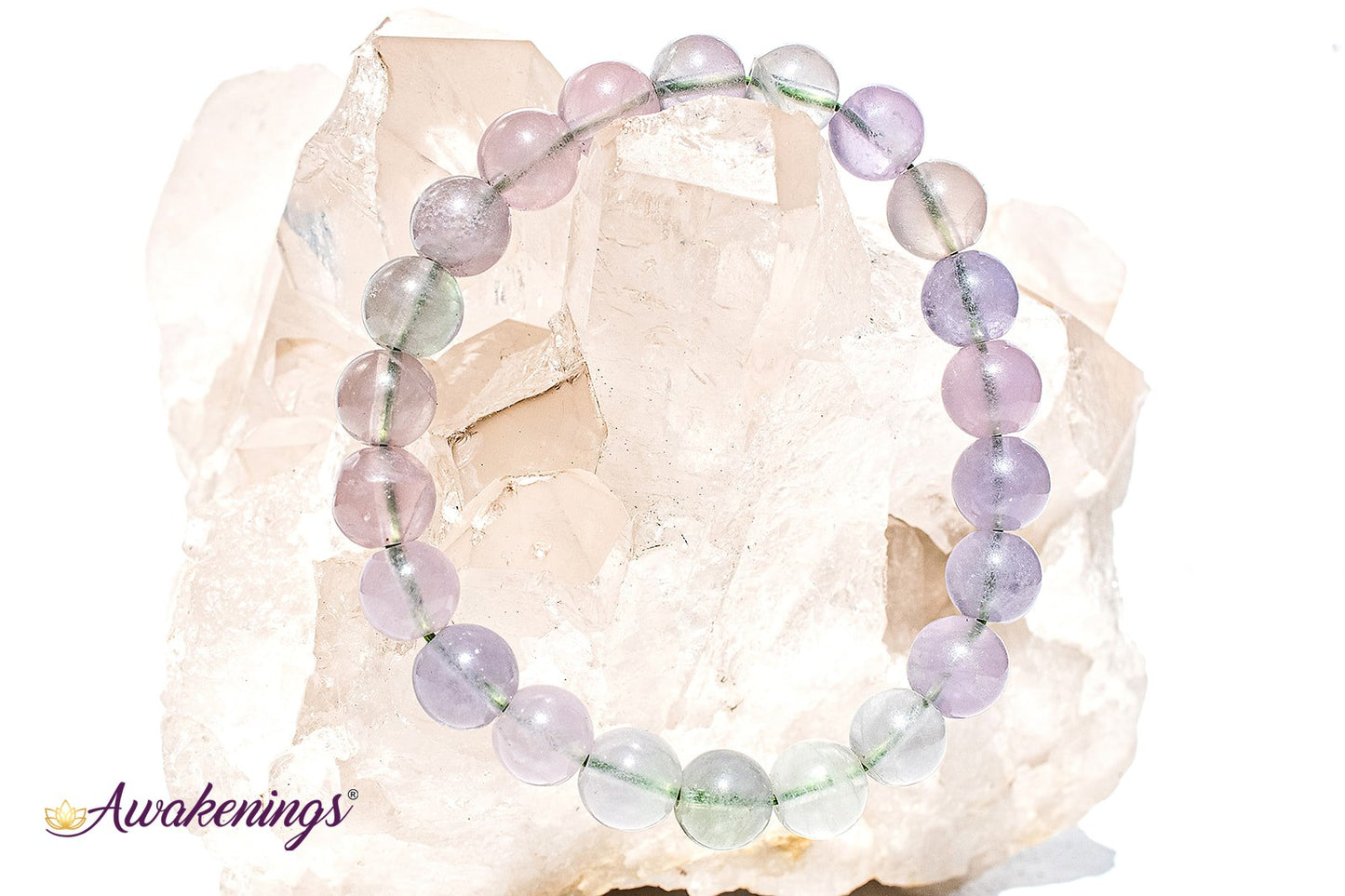 Lavender Fluorite Bracelet-8mm