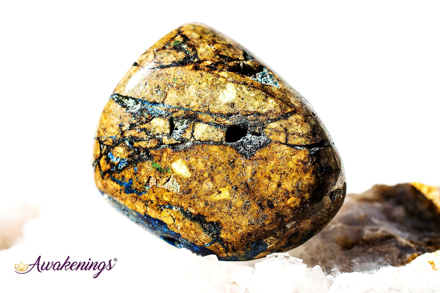 Azurite w/ Malachite - Tumbled