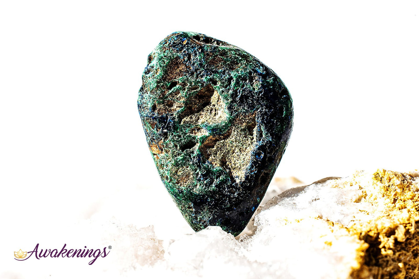 Azurite w/ Malachite - Tumbled