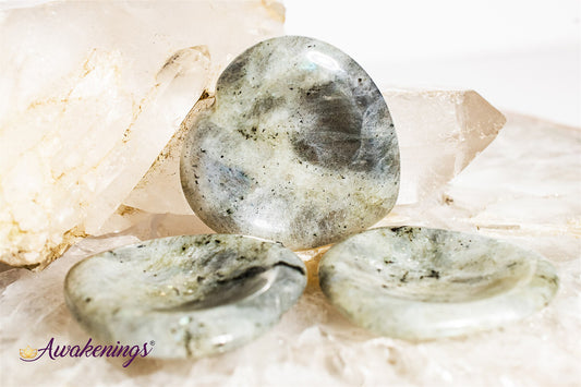 Labradorite Worry Stone-Heart