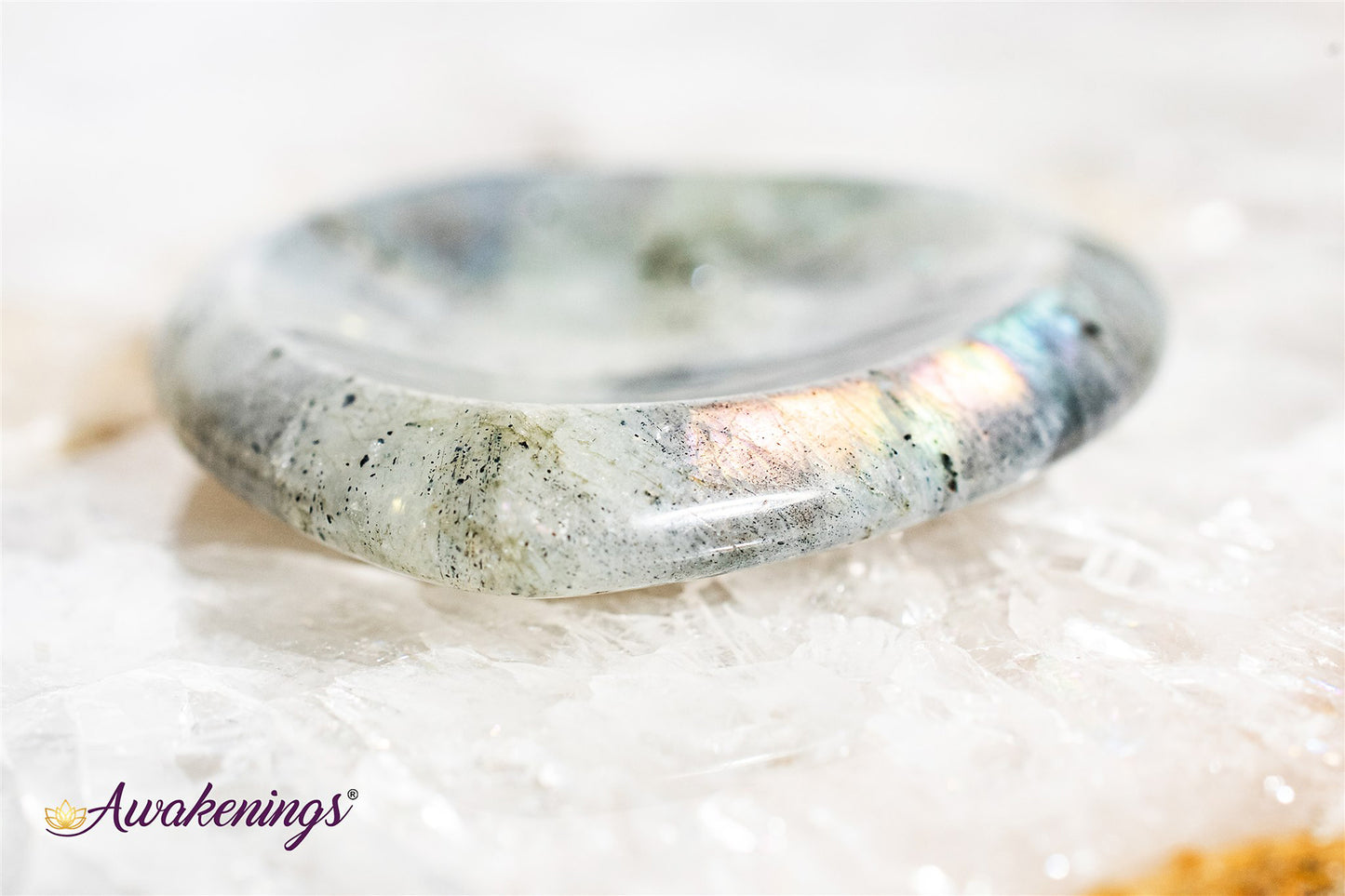 Labradorite Worry Stone-Heart