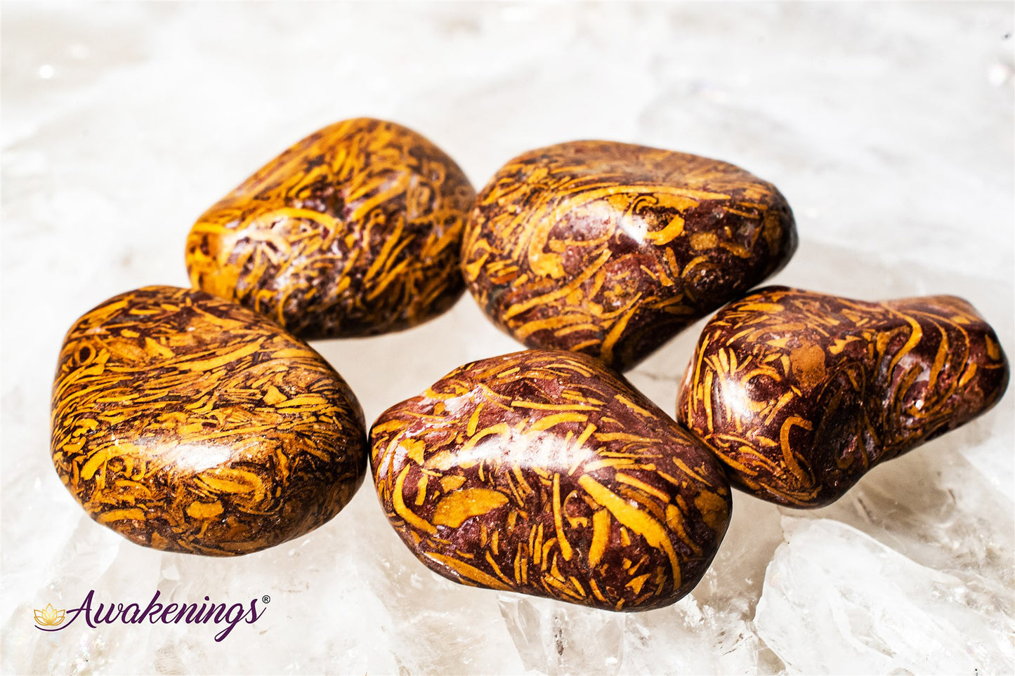 Arabic Miriam Jasper (Calligraphy Script Stone) - Tumbled