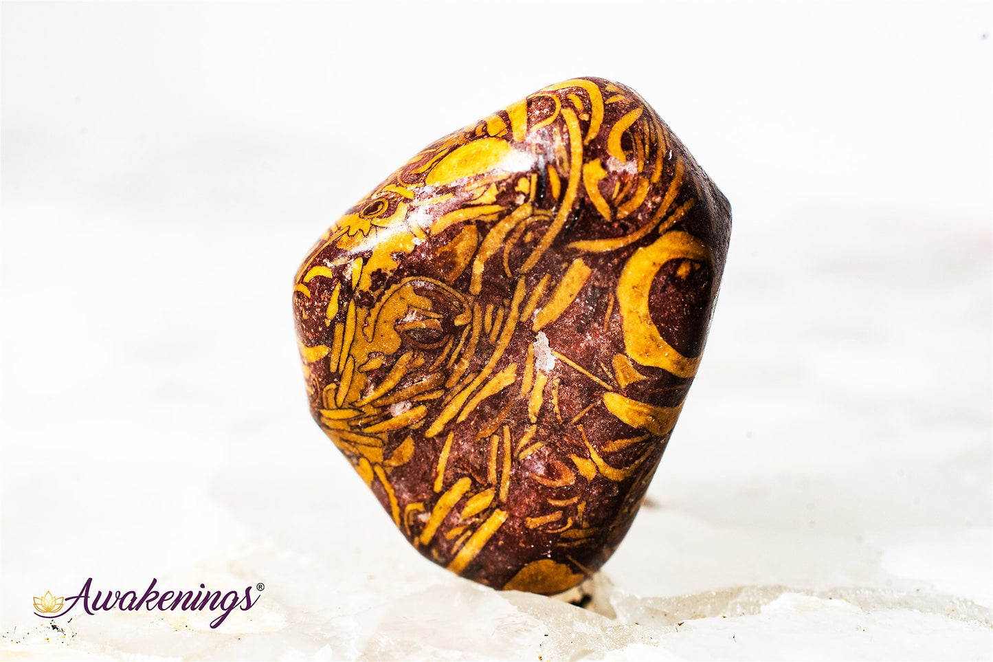 Arabic Miriam Jasper (Calligraphy Script Stone) - Tumbled