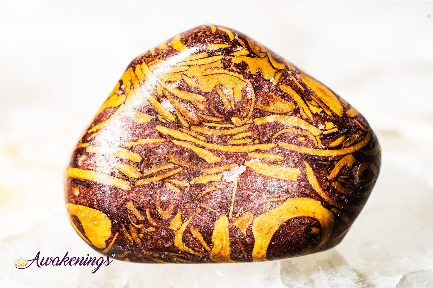 Arabic Miriam Jasper (Calligraphy Script Stone) - Tumbled