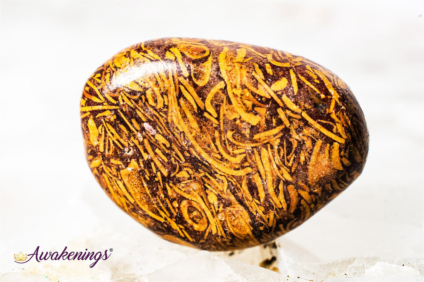 Arabic Miriam Jasper (Calligraphy Script Stone) - Tumbled