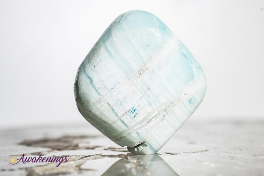 Caribbean Blue Calcite - Tumbled