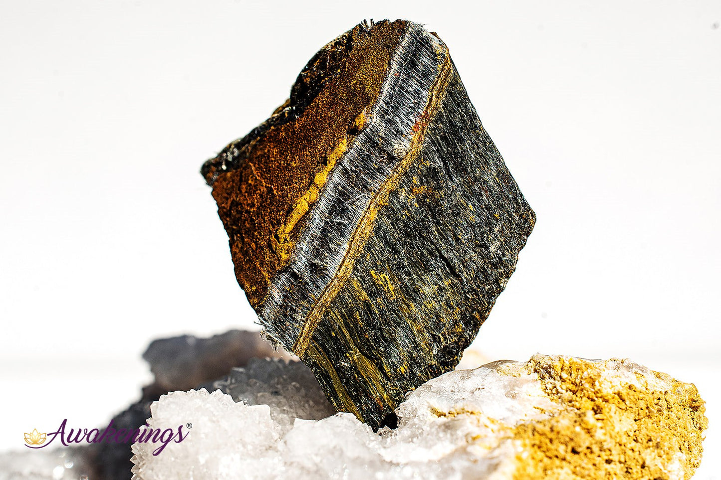 Blue Tiger Eye/Hawk Eye-Rough Raw Natural