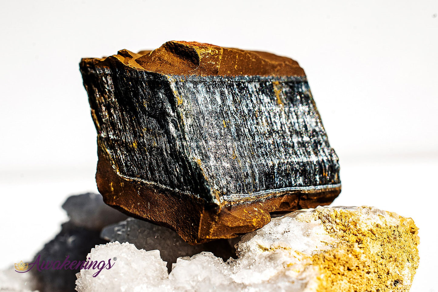 Blue Tiger Eye/Hawk Eye-Rough Raw Natural