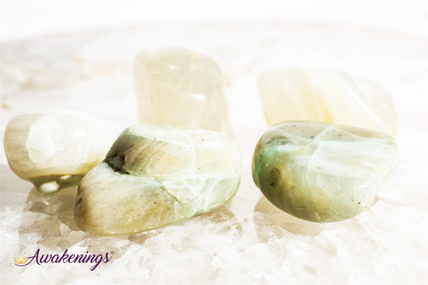 Green Moonstone/Garnierite - Tumbled