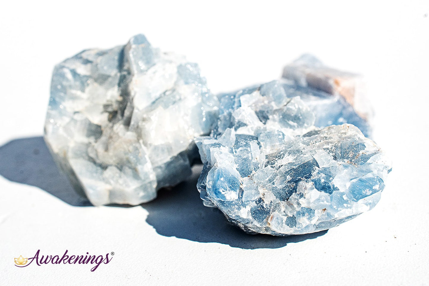 Blue Calcite Medium - Rough Raw Natural (1-2")