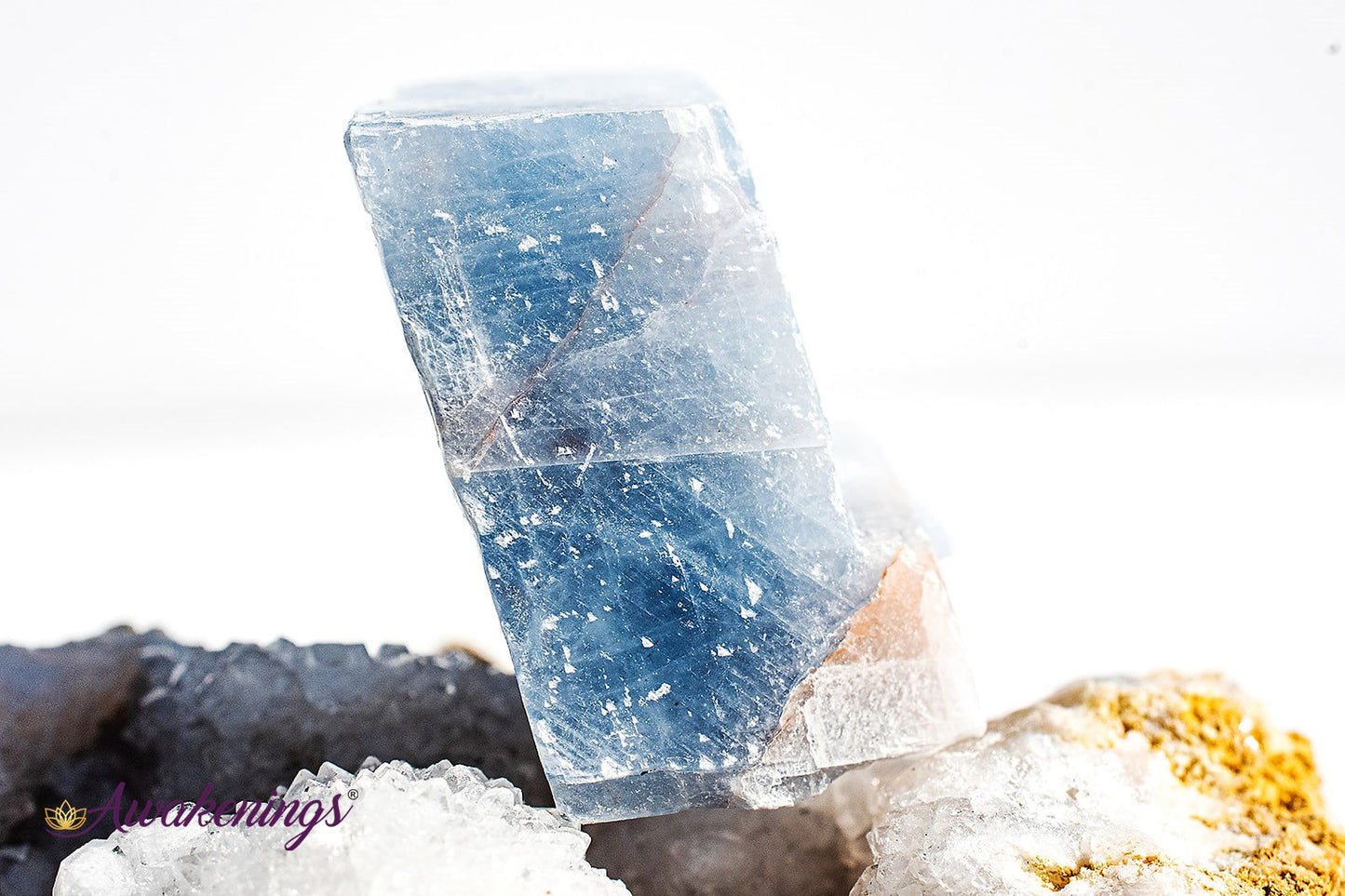 Blue Calcite Medium - Rough Raw Natural (1-2")