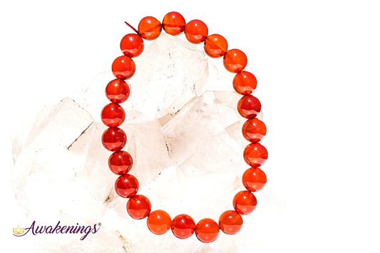 Dark Red Agate Bracelet- 8mm