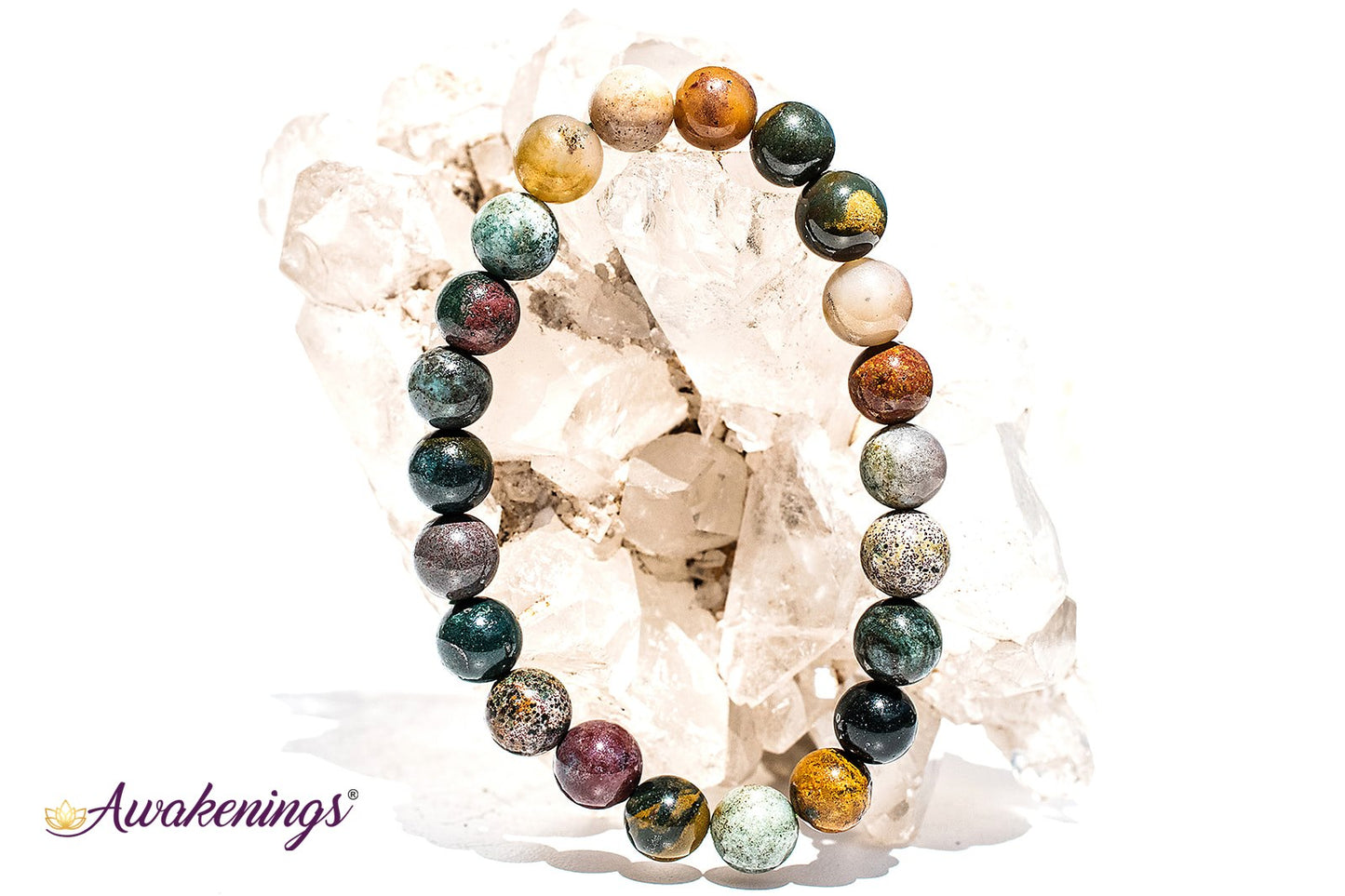Ocean Jasper/Sea Sediment Bracelet-8mm