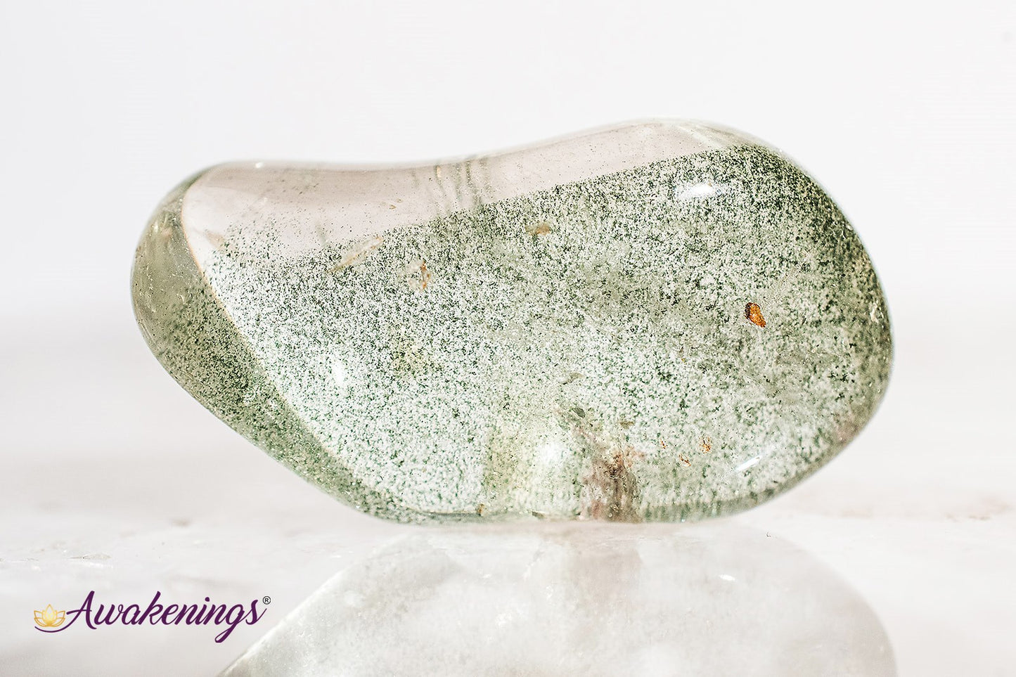 Chlorite in Quartz - Tumbled