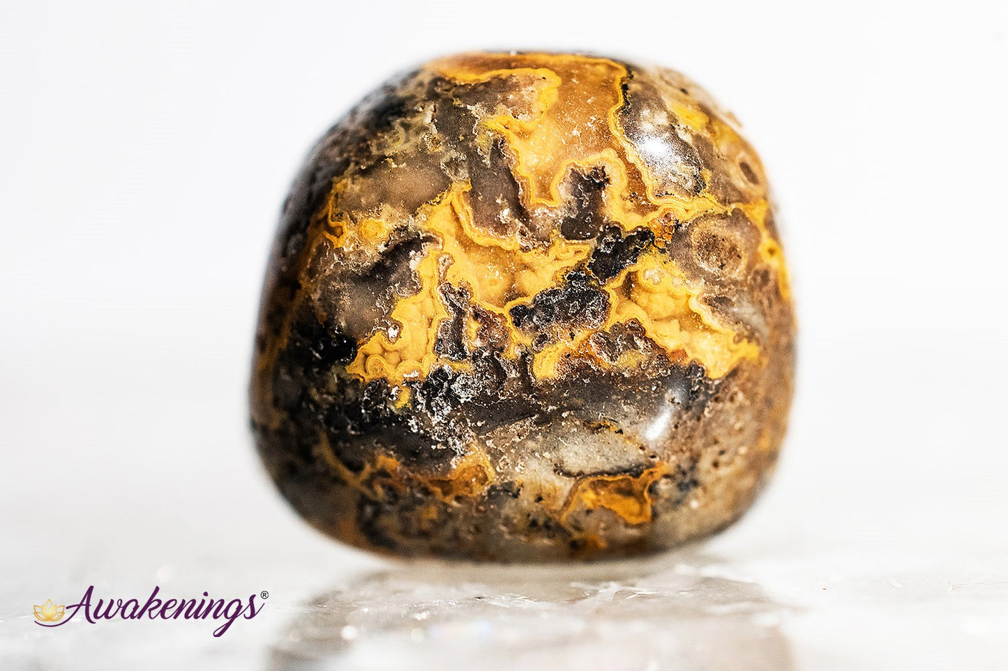 Golden Fire Chalcedony - Tumbled