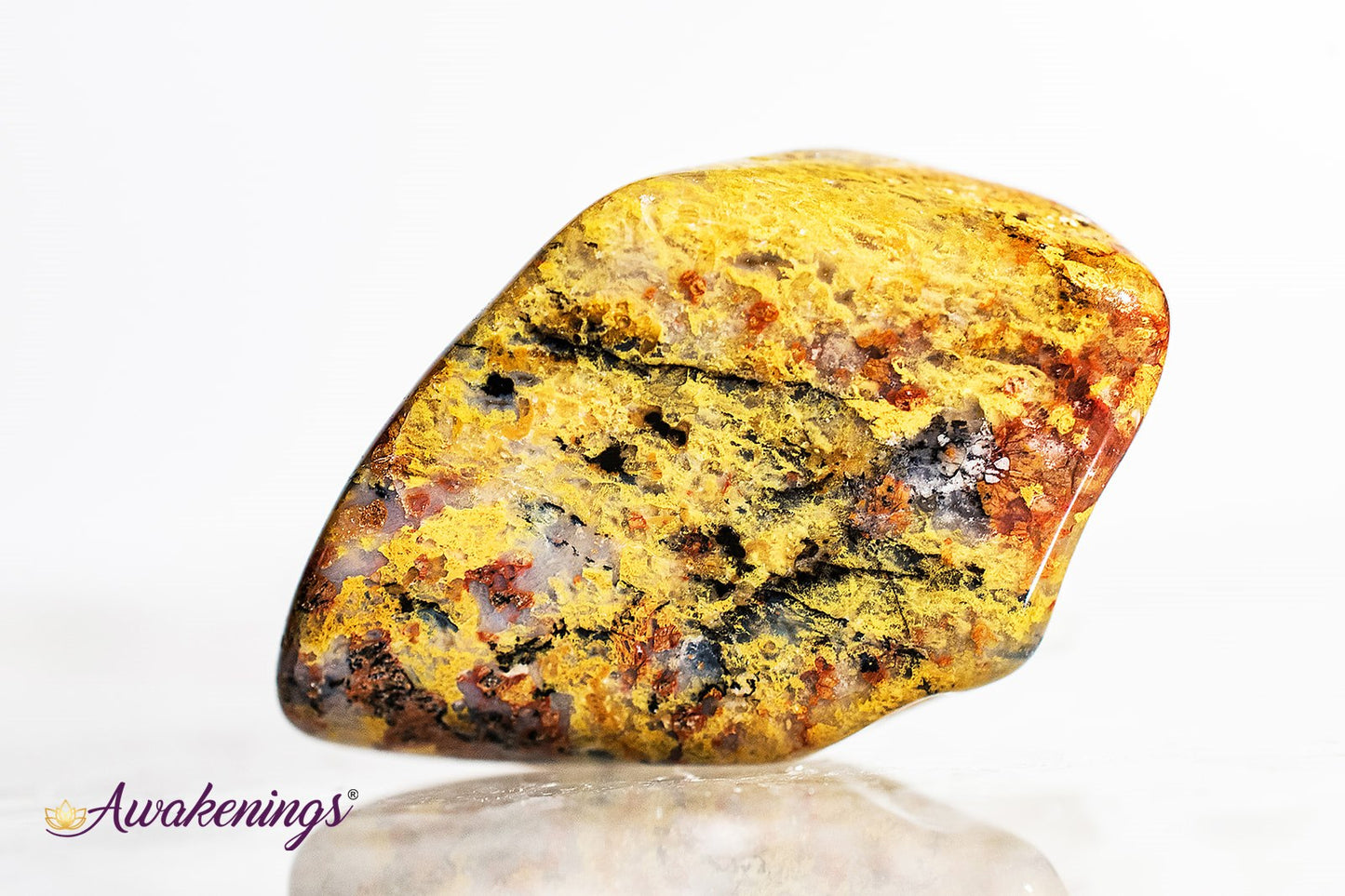 Golden Fire Chalcedony - Tumbled