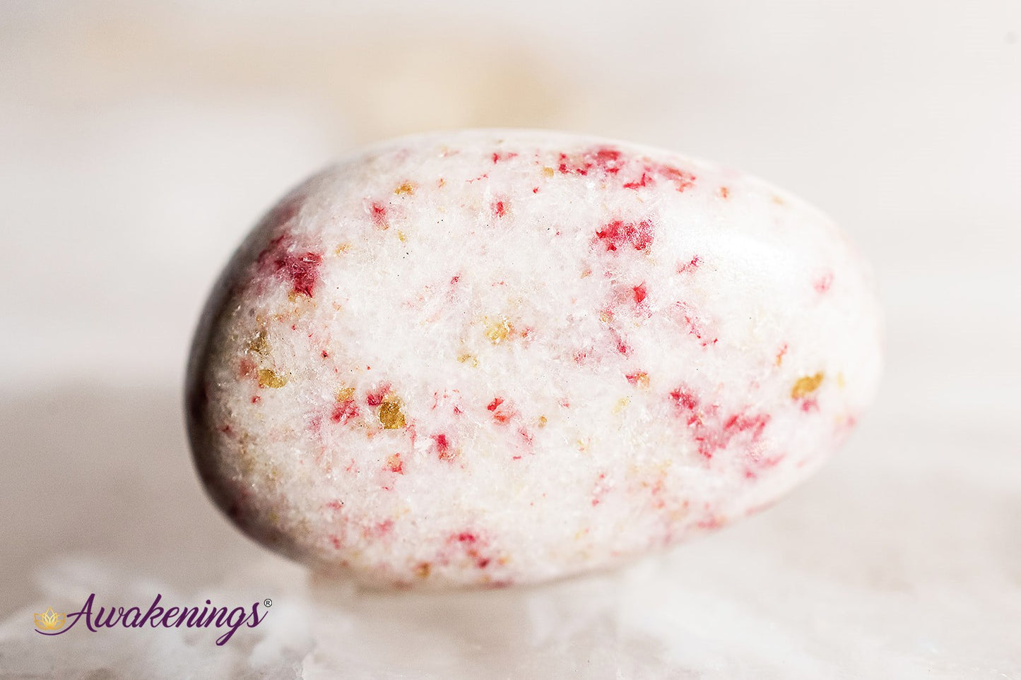 Cinnabite in Scapolite (Cinnabrite) - Tumbled