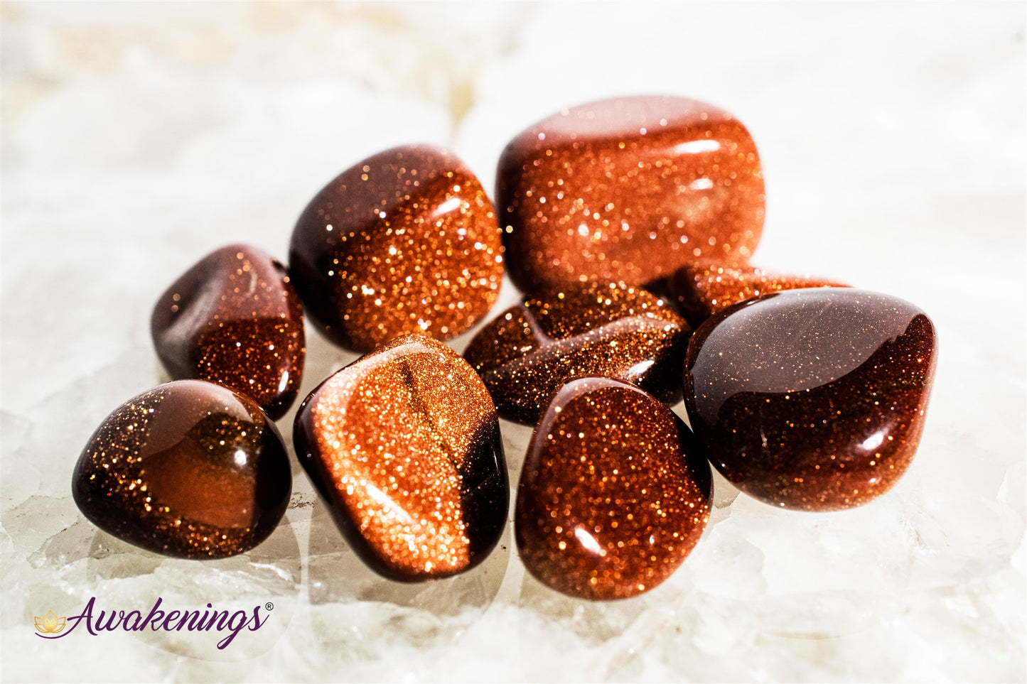 Gold Sandstone/Goldstone - Tumbled