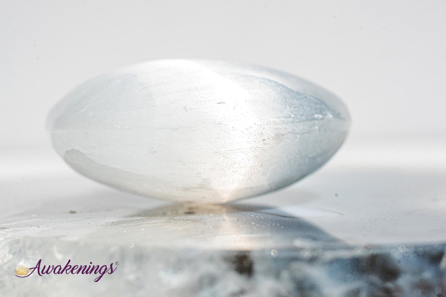 Selenite/Satin Spar Mini Palm/Pillow Stone-1.75"