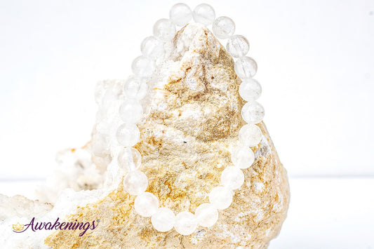 Clear Quartz Crystal Bracelet-8mm