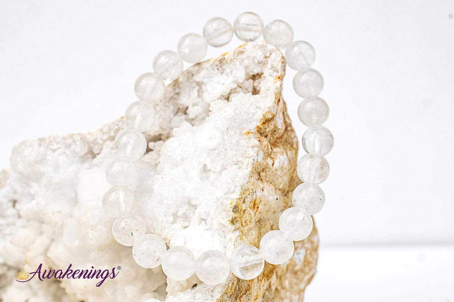 Clear Quartz Crystal Bracelet-8mm